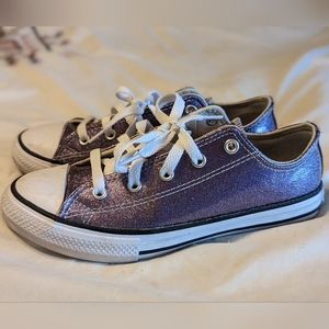 ✨Sparkle✨ purple Converse